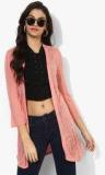 Elle Pink Self Pattern Shrug Women