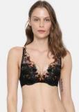 Enamor Black Lace Underwired Lightly Padded T shirt Bra women