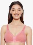 Enamor Pink Solid Non Padded T Shirt Bra women