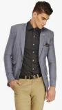 Ennoble Blue Solid Blazer men