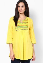 Entropy Yellow Tunic Women