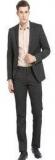 Envoy Black Solid Suit Men