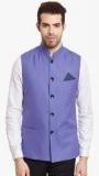 Envoy Blue Solid Waistcoat men