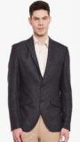 Envoy Charcoal Grey Solid Blazer Men