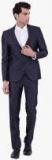 Envoy Navy Blue Solid Suit Men