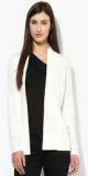 Espresso White Solid Shrug Women