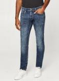 Esprit Blue Slim Fit Mid Rise Low Distress Stretchable Jeans Men