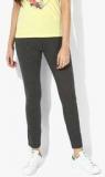 Esprit Dark Grey Textured Regular Fit Leggings Women