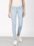 Ether Blue Mid Rise Jeans Women