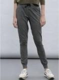 Ether Charcoal Grey Melange Joggers Women