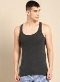 Ether Charcoal Grey Solid Innerwear Vest ETHR RB PK1 001E Men