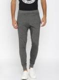 Ether Charcoal Grey Solid Jogger Men