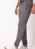 Ether Grey Solid Joggers Men