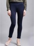 Ether Navy Four Way Stretch Trousers Women