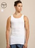 Ether Pack Of 2 Self Striped Innerwear Vests ETHR RB PK2 002A Men