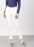 Ether White Mid Rise Skinny Fit Jeans Women