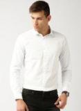 Ether White Slim Fit Antimicrobial Cotton Stretch Shirt men