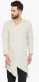 Even Beige Solid Kurta Men