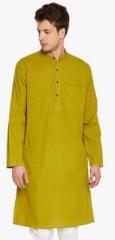 Even Green Solid Kurta men