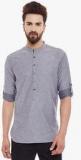 Even Grey Printed Kurta Men