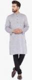 Even Grey Self Design Kurta Pyjama Men