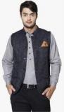 Even Grey Solid Nehru Jacket Men