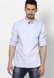 Even Solid White Slim Fit Kurta Men