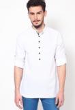 Even White Solid Slim Fit Kurta men