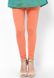 Evolution Orange Solid Legging Women