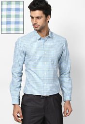 Excalibur Green Checks Formal Shirt Men