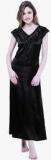 Faballey Black Solid Gown Women