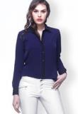 Faballey Blue Solid Shirt women