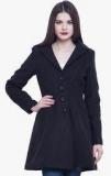 Faballey Navy Blue Solid Winter Jacket women