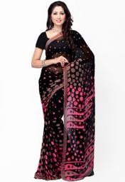 Fabdeal Beige Sarees Women