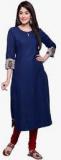 Fabindia Blue Printed Cotton Kurta women