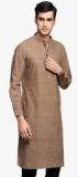 Fabindia Brown Solid Regular Fit Kurta men