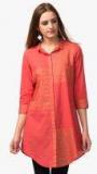 Fabindia Red Printed Tunic women