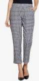 Fabnest Grey Checked Regular Fit Coloured Pant Women