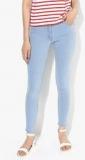 Fame Forever By Lifestyle Light Blue Solid Mid Rise Skinny Fit Jeans women