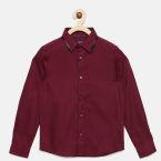 Fame Forever By Lifestyle Maroon Shirt boys