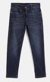 Fame Forever By Lifestyle Navy Blue Mid Rise Clean Look Stretchable Jeans Girls