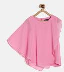 Fame Forever By Lifestyle Pink Embellished Regular Top Girls