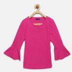 Fame Forever By Lifestyle Pink Embellished Top Girls