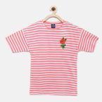 Fame Forever By Lifestyle Pink Striped Casual Top Girls