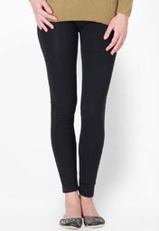 Fantasy Black Solids Legging Women