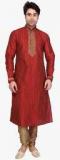 Fashion Curries Red Striped Kurta Pyjama men