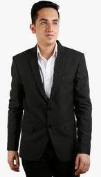 Fashion N Style Dark Grey Solid Regular Fit Blazer men