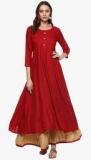 Fashion String Red Solid Palazzo Kurta Set Men