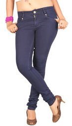 Fashion Stylus Solid Navy Blue Jeans women