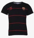 Fc Barcelona Black Round Neck T Shirt boys